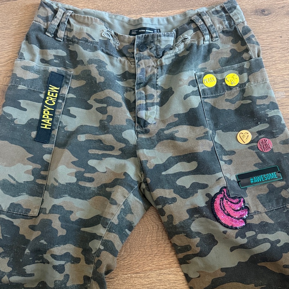 Zara cropped camo pants - Picture 2 of 7